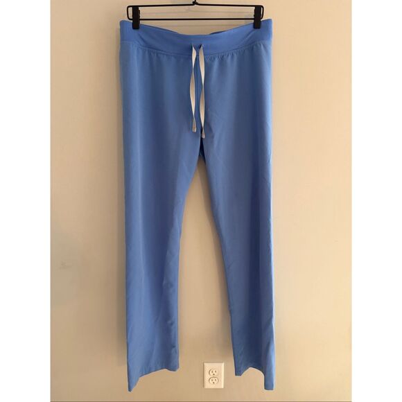 Figs Livingston Basic Pants Scrubs, Women’s M/T, Capri Blue - Picture 4 of 9
